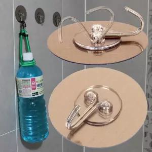 스테인레스 스틸 붙이는후크 고리 주방행거 욕실행거 붙이는후크