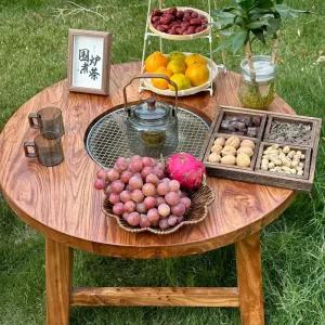 원형 바비큐 테이블 불멍 식탁 불판 연탄구이 스토브