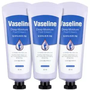 바세린 풋크림 우레아 고보습 발크림 60ml 3개 대용량 고운발 보습제 각질제거제 풋케어