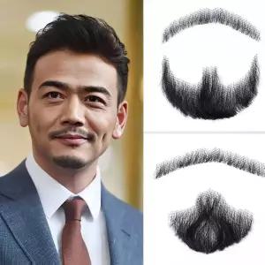 분장 수염 파티 소품 인조 코믹 연극 콧수염 턱수염