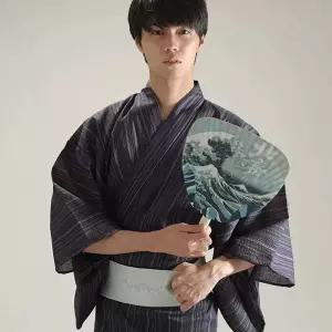 남성 유카타 기모노 목욕가운 남자 체험 여행 전통 온천옷