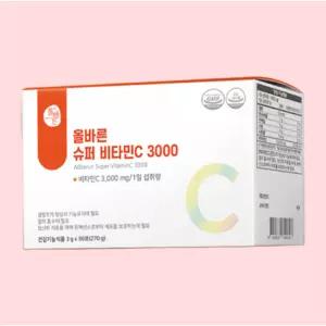 올바른 슈퍼 비타민C 3000 90포 3개 면역 항산화 건강에 도움