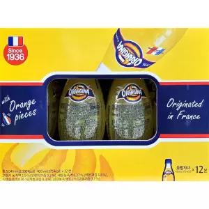 오랑지나 새콤 입덧음료 오렌지맛 탄산음료420ml 12입 오랑지나 새콤