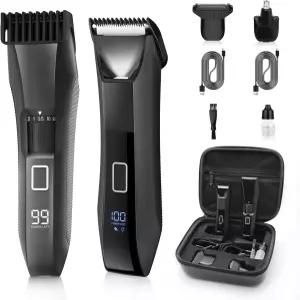 맨스케이프 4-in-1 남성용 바디 수염 트리머 - 노닉 기술 20-길이 조절 가능한 스타일러 코 IPX7 방수 LED