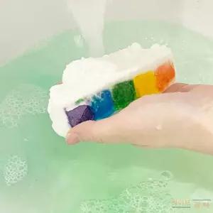 더허브샵 레인보우 버블 배쓰밤 140g 바스밤 거품 목욕 입욕제 목욕물감