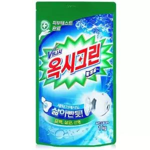 옥시크린 1kg 리필 세탁세제 표백제 빨래세제 통돌이세탁기 드럼세탁기