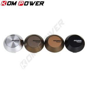 휠캡 스포츠 림 캡 ADVAN 로고 스티커 휠 커버 센터 허브 실버 블랙 브론즈 OD 68mm ID 62mm