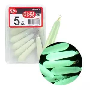 세정 야광 스틱싱커(box) 쭈꾸미 방망이 봉돌 추 야광봉돌 야광쇠추