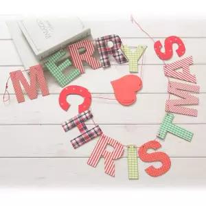 글자우드가랜드(대) 크리스마스 트리 리스 장식 소품 크리스마스