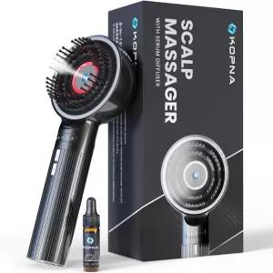 남성용 정밀 세럼 디퓨저가 포함된 Kopna 2-in-1 전기 두피 마사지기 - 무선 케어 브러시 풀러처럼 보이는