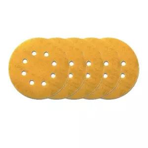 연마 5in 8홀 원형사포 홈툴스 125mm 5장 시야 샌딩기 원형샌딩페이퍼