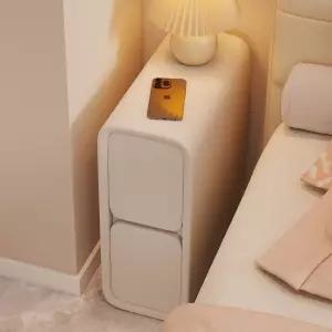 슬림 미니 침대 소형 선반 미색 협탁 모듈 사이드 서랍장 홈베어 소파 옆 안방 틈새 좁은