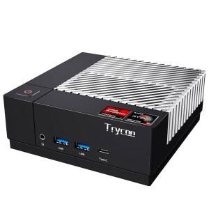 TRYCOO AMD 라이젠 5500U 미니 PC 게이밍 16GB DDR4 512GB PCIE3 NVME SSD HDD TYPE DP HD 듀얼 LAN WIFI5 BT4 리치 USB 컴퓨터 DS 7G