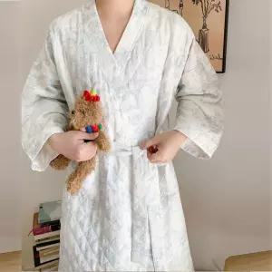 코크니앵 잠옷로브 누빔 가운 프로방스 남자실내복 홈웨어 남녀 집콕룩 편한 커플파자마 겨울 샤워 타올 타