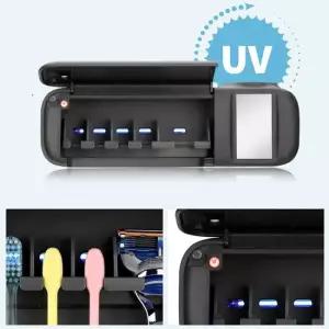 스마트케어 가정용 무선 칫솔살균기 TM-6000/UV램프/자외선방출/치약보관함/미니거울
