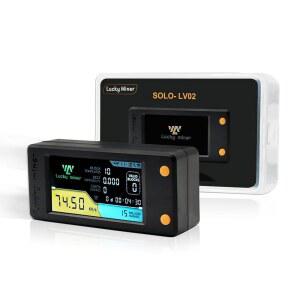 BITCOINS MINER USB LUCKY V2 가정용 250KH 1W 미니 디스플레이 암호화 마이너 솔로 복권 저전력 소비 4GWIFI 연결 USB 전원 DS 45