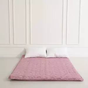 더크린 바닥요매트 퀸2인용(요커버/요솜) 핑크 이불 극세사이불 겨울이불