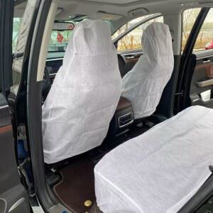 차량용 일회용시트커버 비닐 좌석 1인용 덮개 화이트 카시트 보호 5장 10매 운전석 청소