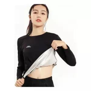 긴팔 안감 땀복 코팅 단시간 운동효과 스포츠 티셔츠