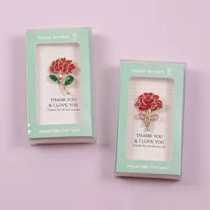 큐빅카네이션브로치 카네이션 어버이날 스승의날 부토니에 카네이션뱃지