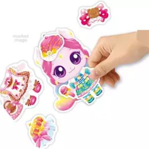 마켓마고 드레스룸코디놀이 오로라핑 인형스티커옷입히기스티커