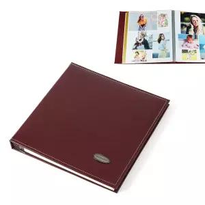 메모리아 가죽커버 접착식 앨범 여행 성장 사진첩 접착식앨범