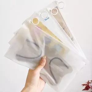 [셀러허브 패션]반투명 고리 슬라이드 지퍼백 23x14cm LM-1005204