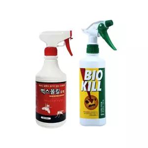 스프레이형 살충제 500ml x 1개 벅스올킬 비오킬 해충퇴치 벌레퇴치 가정용