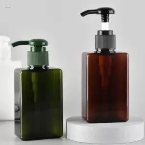 디스펜서 사각 펌프 그린 150ml 공병 샴푸공병 샴푸용기 샴푸통
