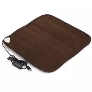 (추천)usb 전기방석 온열방석 포시즌 휴대용 USB용 소파 브라운