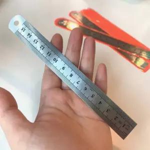 15cm 초슬림 라인자 두께0.03mm 미세측정 눈금자 스틸자 학교 학생 공대