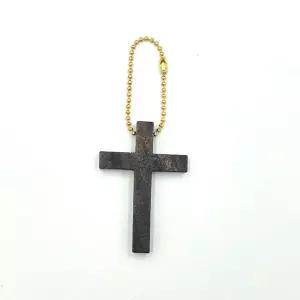 나무십자가 목걸이 차량 장식 십자가팬던트 크리스천 새신자선물 전도선물