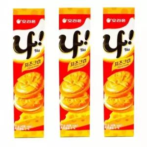 나 3개 치즈크림 77g 치즈크림쿠키 나스낵 치즈크림샌 나 나과자 나스낵