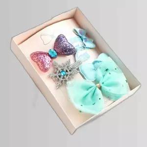 엘사 눈꽃 집게핀 유아 헤어핀 6종세트