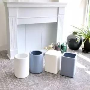 ksr 대형 플라스틱 화분 미니 사각 그레이 20x30cm (WFJ7PIH)