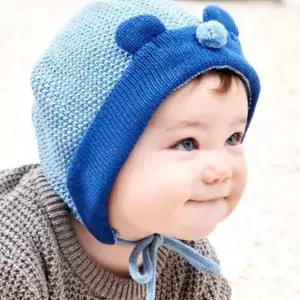니트보넷 모모프렌즈 아기 보넷 곰돌이 니트 모자 유아