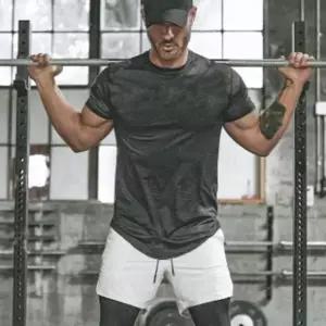 쿨링티셔츠 트레이닝셔츠 짐웨어 헬스복 스포츠 반팔티셔츠 (WFJSPBC)