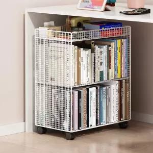 수납선반 책상밑 사무실 스탠딩 책 선반 수납장 바퀴