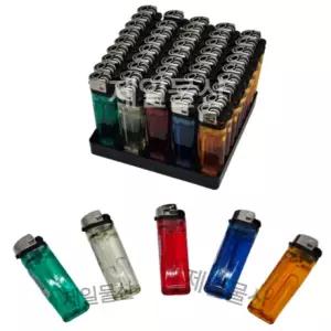 다스01 부싯돌형 투명가스라이터 낱개1개 휴대용