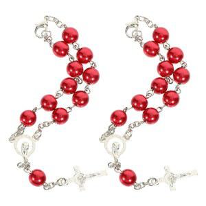 수입 묵주 성녀 5단 세트 이태리수입 천상의 미국 수입묵주팔찌 카를로 4MM 딤프나