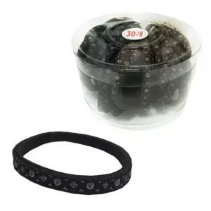 헤어끈 다이아 기본 납작고무줄 코사지통 머리끈헤어밴드 30P