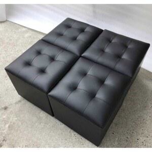 병원 가죽 1인용 스툴 올블랙 발받침 사각 남겨주세요 30 카페 현관 컬러 인테리어 체어 스톨 가죽스툴