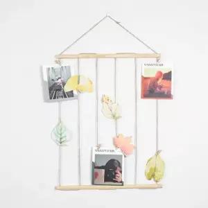 노끈 우드 방인테리어 거실인테리어장식 폴라로이드사진 거실꾸미기 붙이기