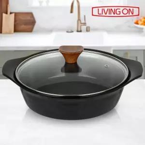 경질 인덕션용손잡이찌개 통주물 통3중스텐작은대형 세라믹통주물바닥라면