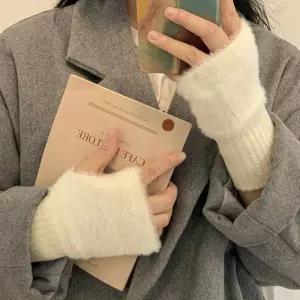 여성 퍼 핸드워머 반장갑 암워머 겨울 팔토시 핸드워머 여성장갑 반장갑