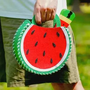 펠트 여름 수박가방 만들기 여름만들기 수박만들기 가방만들기