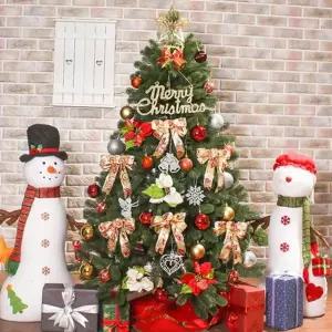 크리스마스트리 bns 카니발 골드+레드 뉴리얼 전나무 트리 풀세트 0 150cm