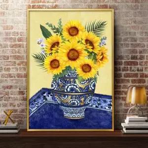 해바라기그림 액자 A2 7SUN1 풍수그림 돈들어오는 W4DFC3F