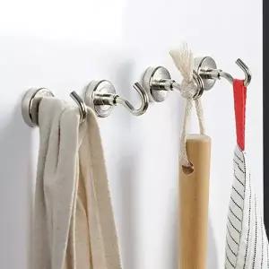 대 소품걸이 (2pcs) 타공판 25mm 초강력 고리 후크 자석형