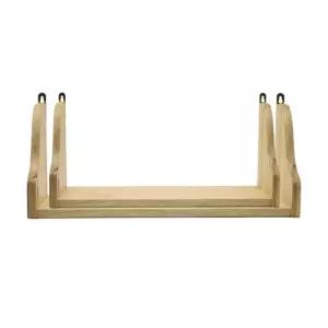 벽선반 나무선반 책꽂이 벽걸이 2p 선반 원목 디귿자